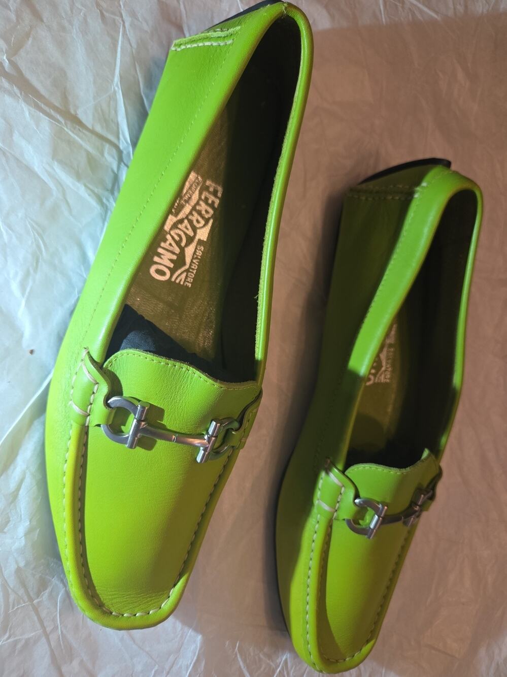 SALVATORE FERRAGAMO Alanis 2 Women Lima Leather Moccasin US 9B